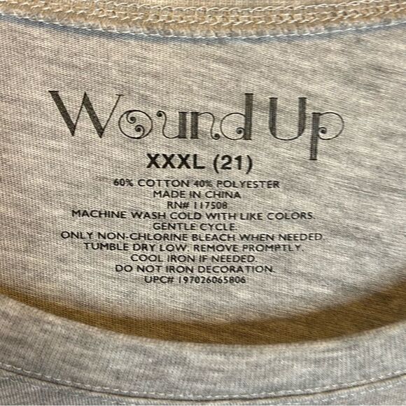 5 for $25🔥Wound Up "Very Busy Doing Nothing" Grey T-Shirt Juniors XXXL (21) - Picture 3 of 4